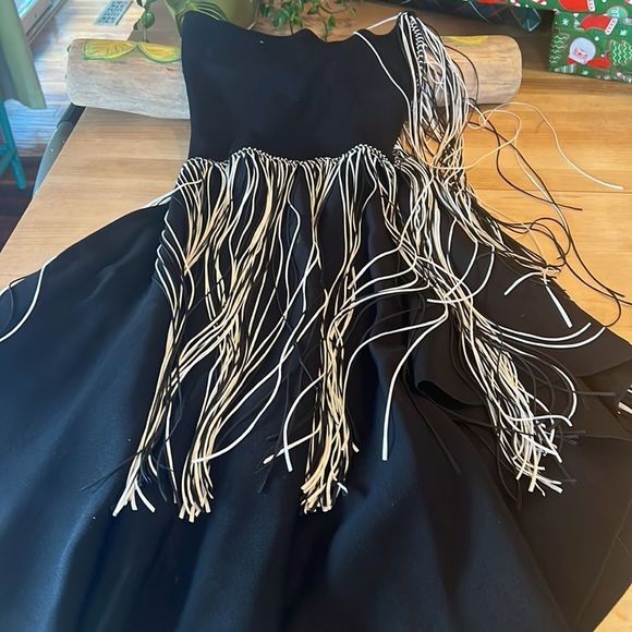 Zara Fringe fit and flair dress - Picture 10 of 10